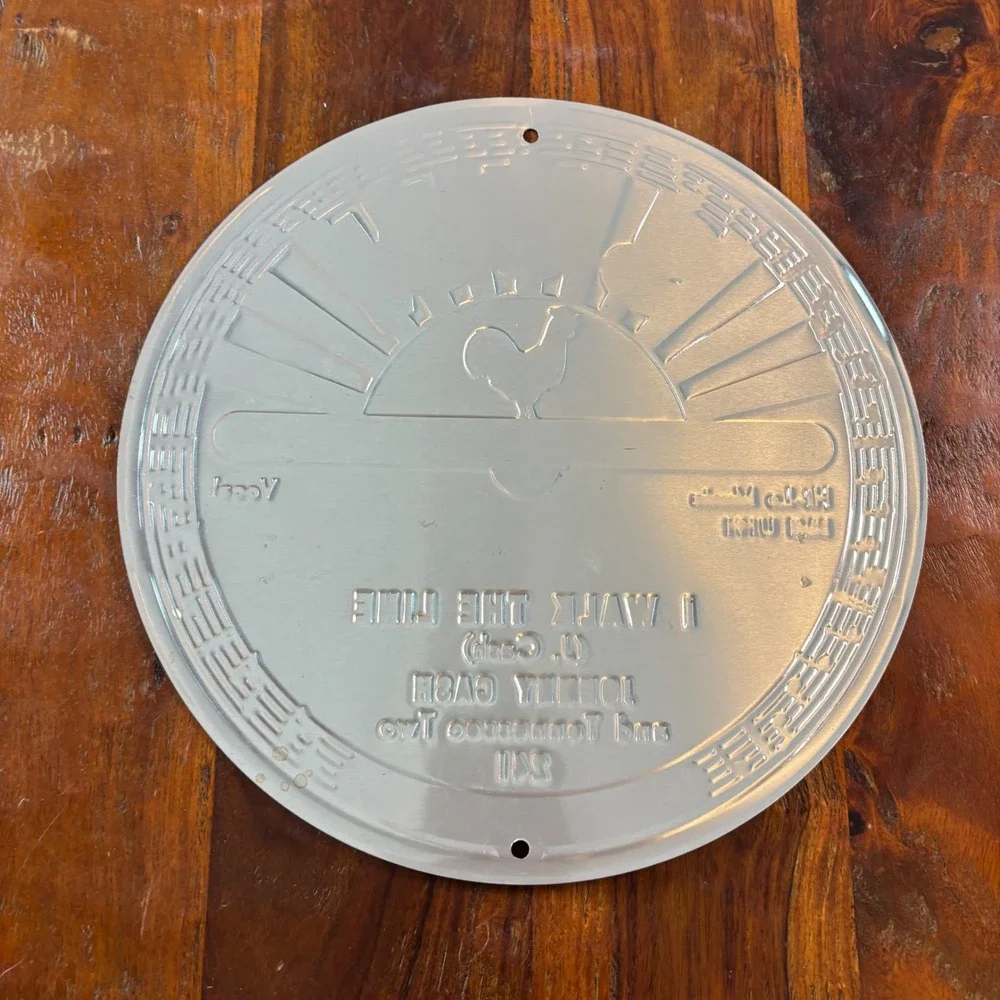 Johnny Cash I Walk The Line Sun Record Company Embossed Metal Sign 12 Inch Round